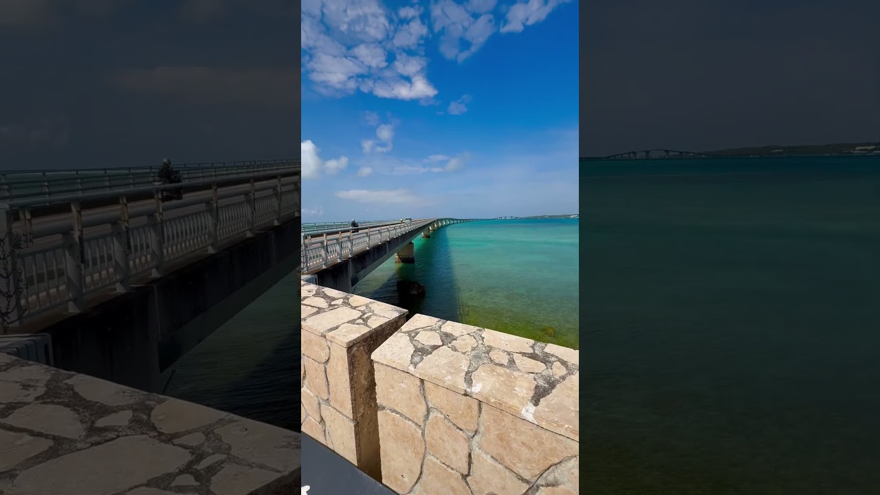 Crossing Irabu bridge from Miyako island to Irabu island-1