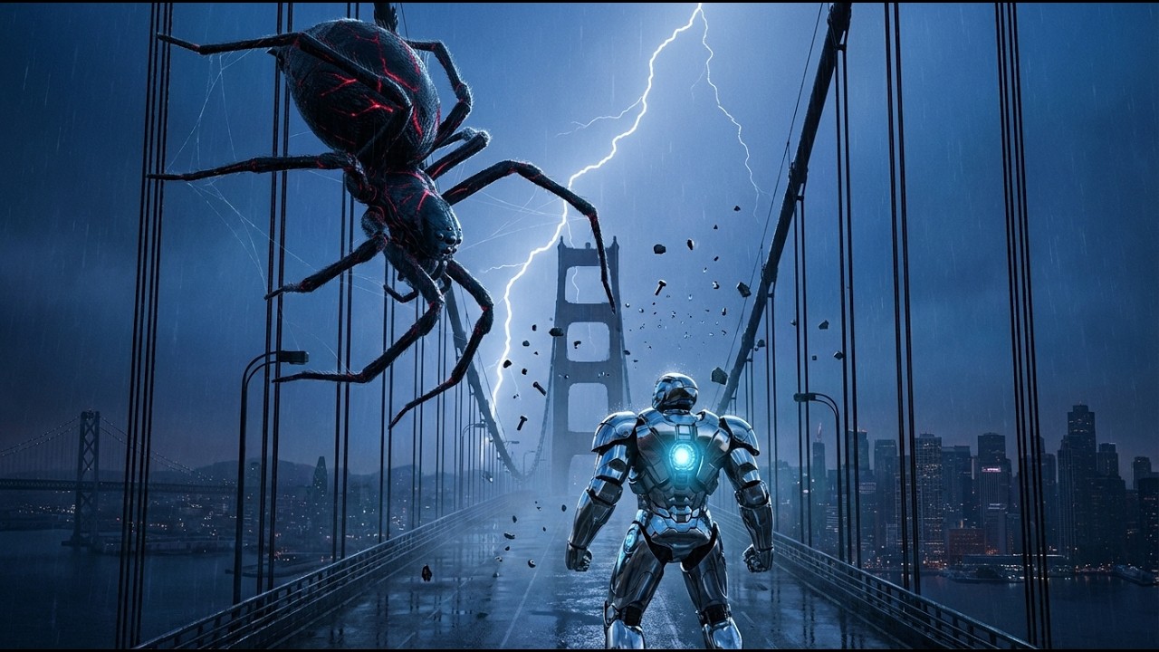 Giant Spider Queen vs The Unstoppable Chrome Mech | WHO SURVIVES? 