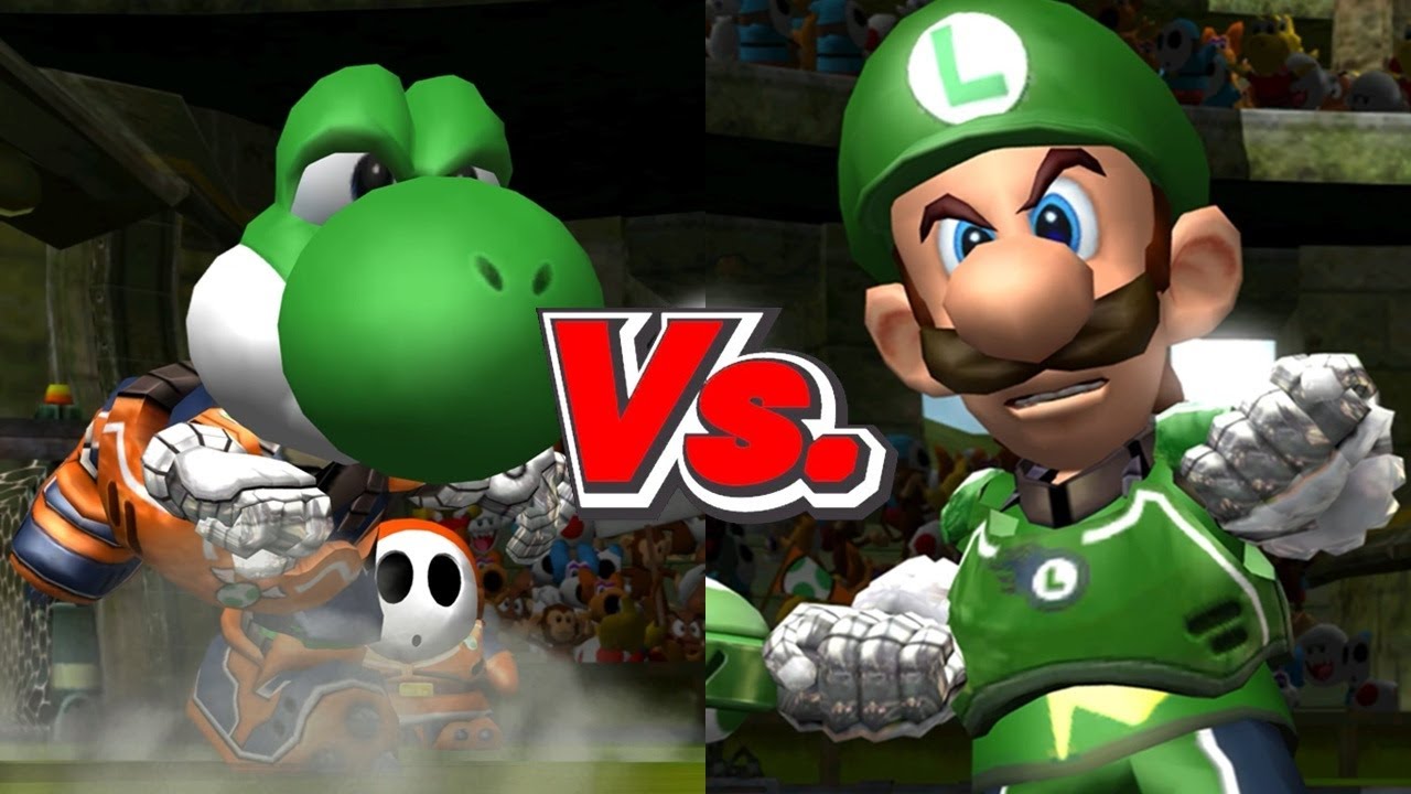 Mario Strikers Charged - Yoshi/Shy Guy Vs. Luigi/Toad