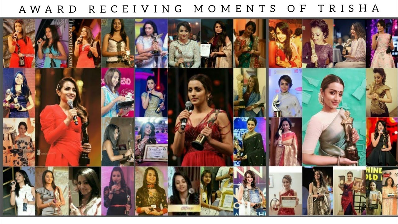 Awards Receiving Moments Of Trisha - Short Compilation