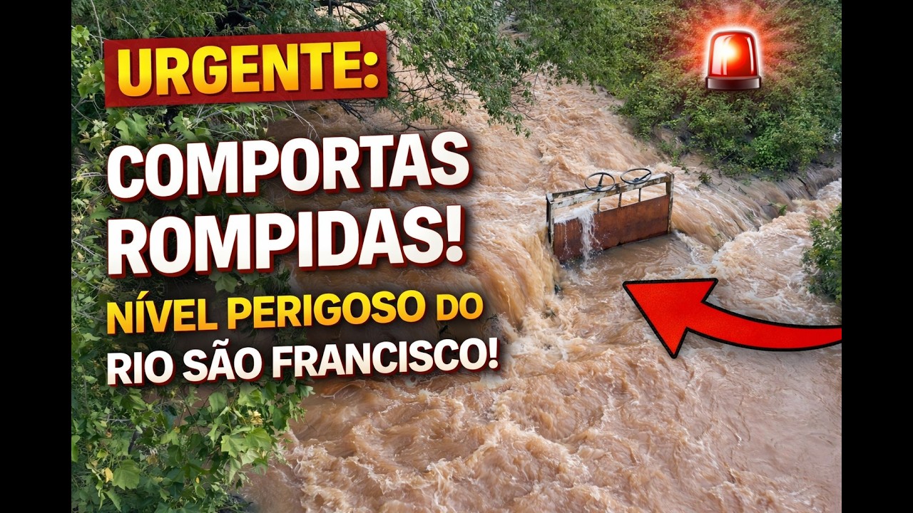 🚨 URGENTE: Rio São Francisco rompe comportas e assusta Bom Jesus da Lapa!