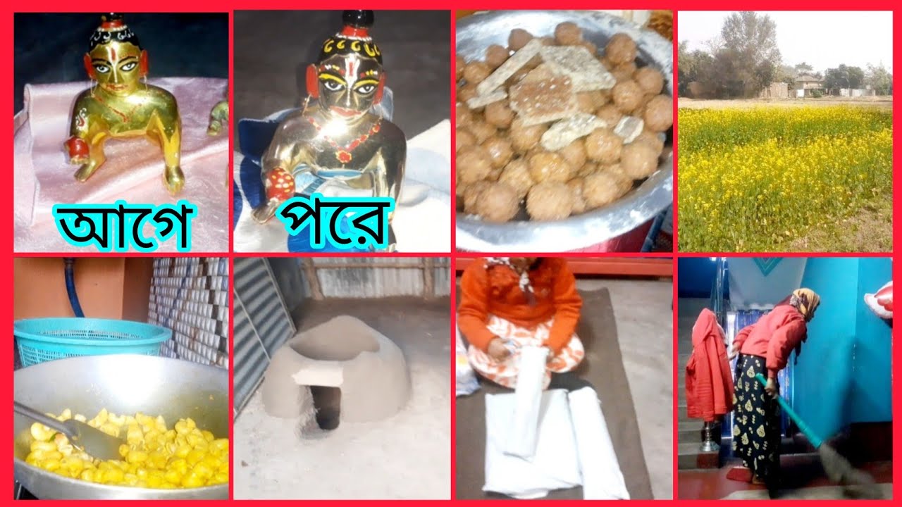 ভোর উঠে সংসারের সব কাজ শেষ করে গোপাল সোনাদের  নতুন করে অঙ্গরাগ করলাম। //অনেক গুলো পারসেল এল আজ। 