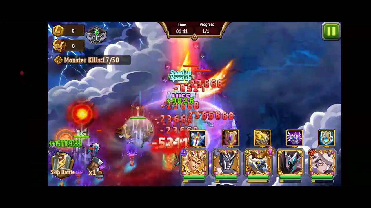 Magic Rush Heroes Elite dungeon 133 lv95