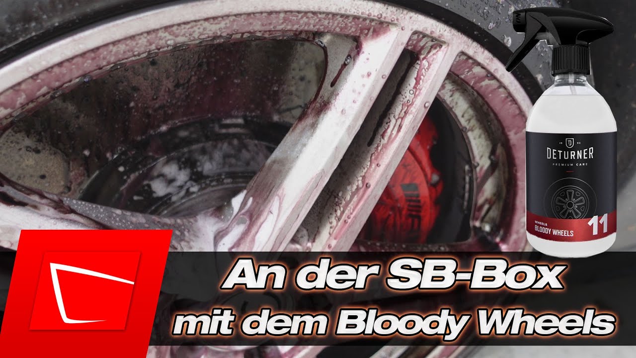 An der SB-Box: Felgen reinigen mit dem Bloody Wheel und Katzenwäsche für die kommende Inspektion