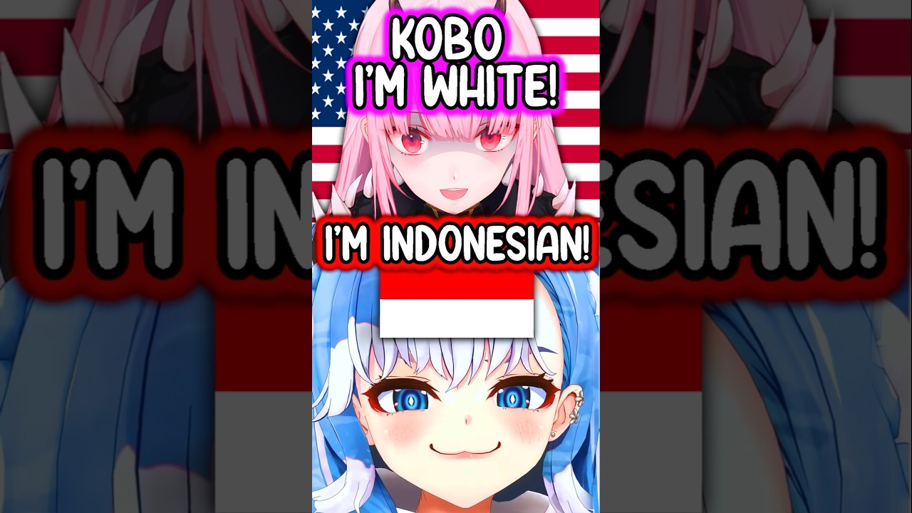 Kobo Didn't Expect Calli to be THAT WHITE IRL #hololive #vtuberclips #vtuber