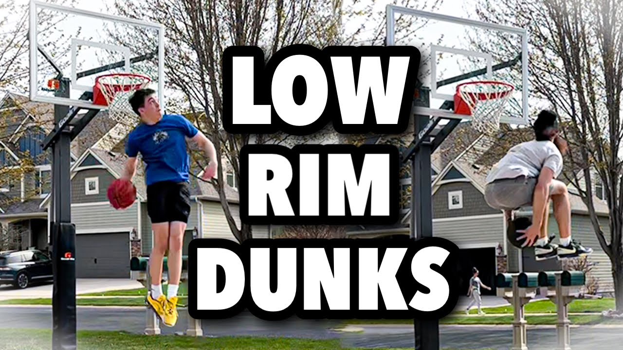 INSANE Dunk Session on LOW RIM! ft. Jalen Miller