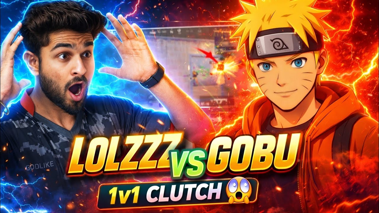 LOLZZZ Gaming vs Gobu Gaming 🔥 1v1 Clutch Fight | BGMI Intense Battle 😱