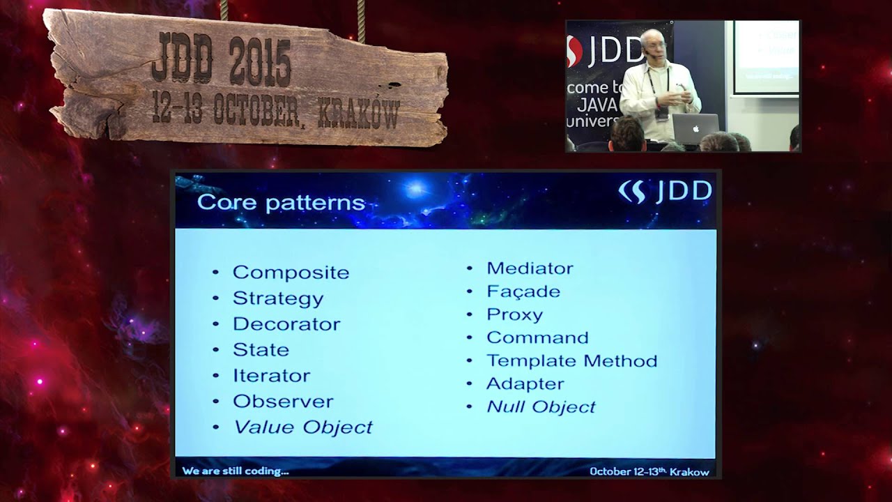 JDD2015 - Twenty-one Years of Design Patterns (Ralph Johnson)
