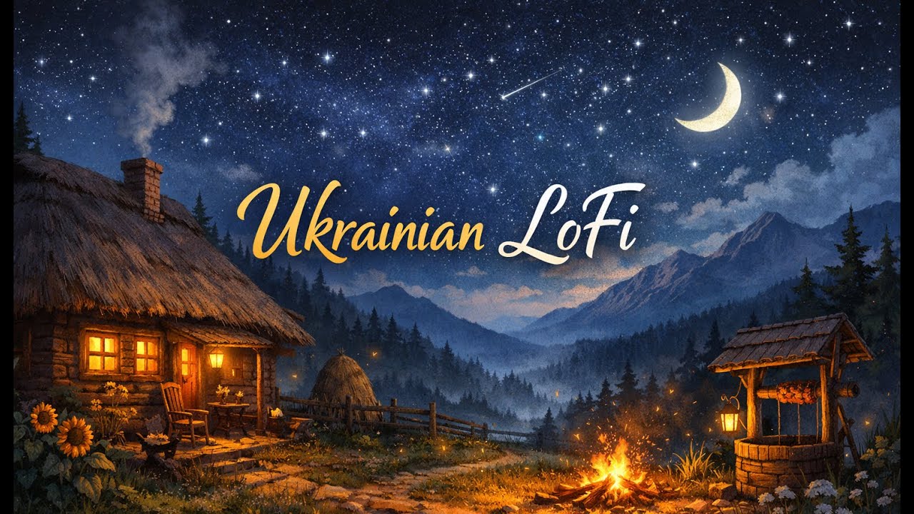 Ukrainian LoFi – 2 Hour Relaxing & Study Music | Ethno Ambience with Bandura & Cymbals