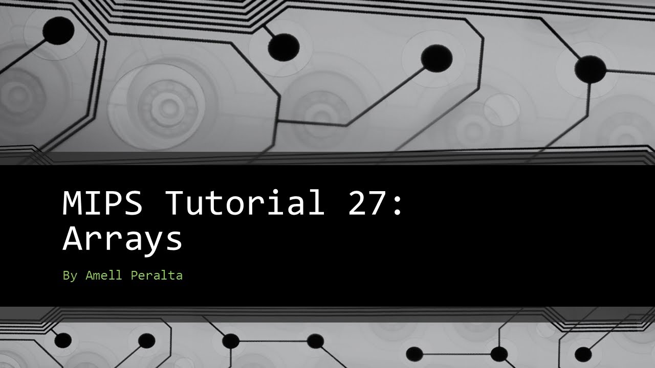 Учебник MIPS 27 Массивы