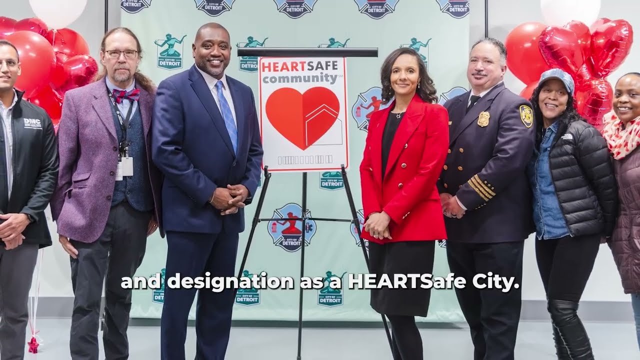 Mayor Mary Sheffield Joins Detroit Fire Department for Heart Safe Press Conference