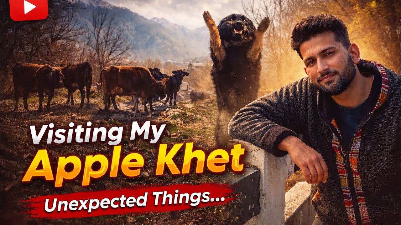 Visiting My Apple Khet | Dungar in Khet & Meet Rembo | Himachal Village Vlog