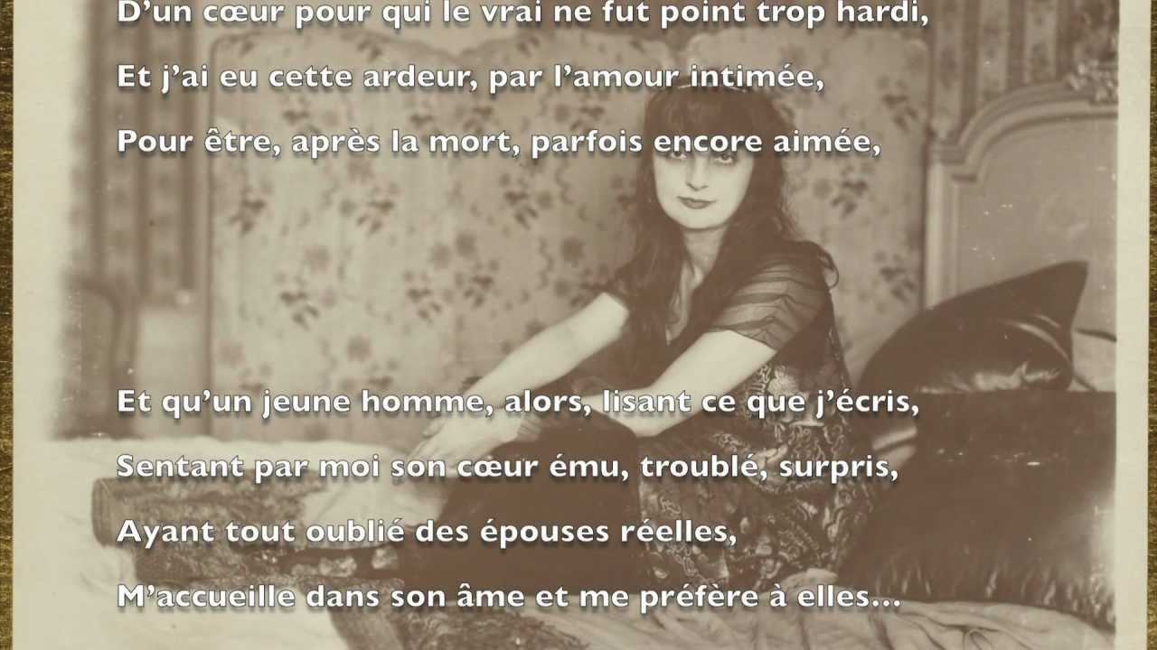 Anna de Noailles - J'écris pour que le jour (voix d'Anna de Noailles).