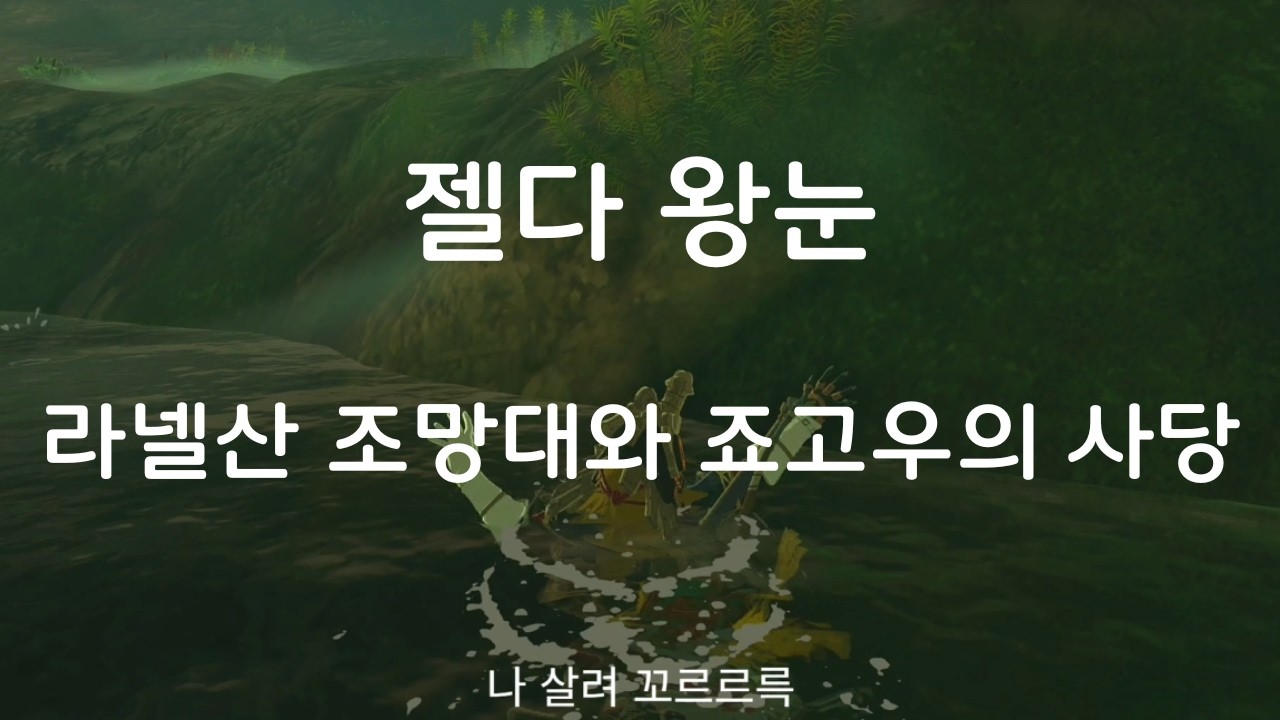 [ 엄마의 게임로그] 젤다 왕눈 라넬산 조망대와 죠고우의 사당