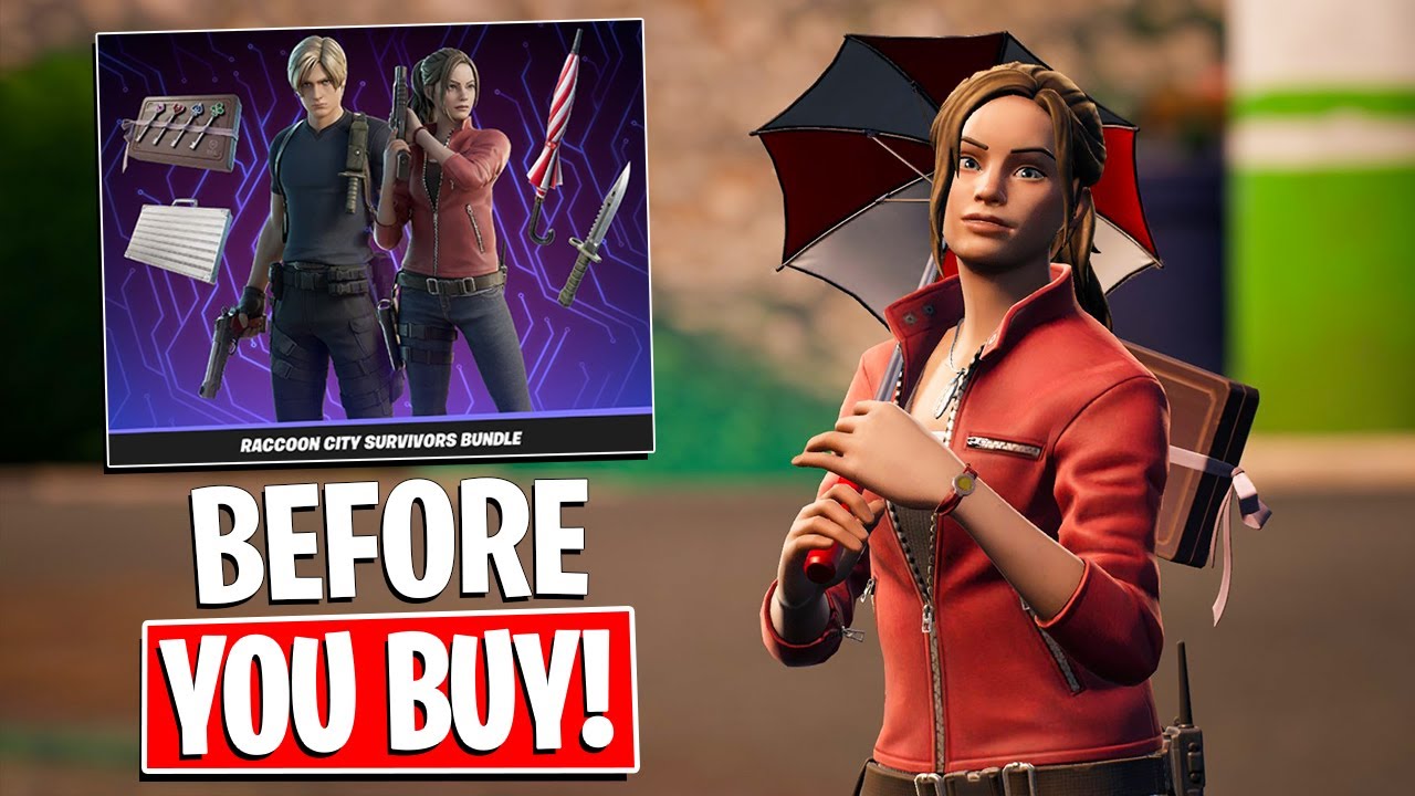 Обзор набора RACCOON CITY SURVIVORS BUNDLE | Resident Evil x Fortnite