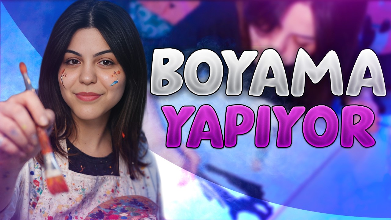 @Zeynn06 YAYINDA TEDYNİN ALDIĞI HEDİYE TUVALİ BOYUYOR! w/@CyberRulzTv, Tedy