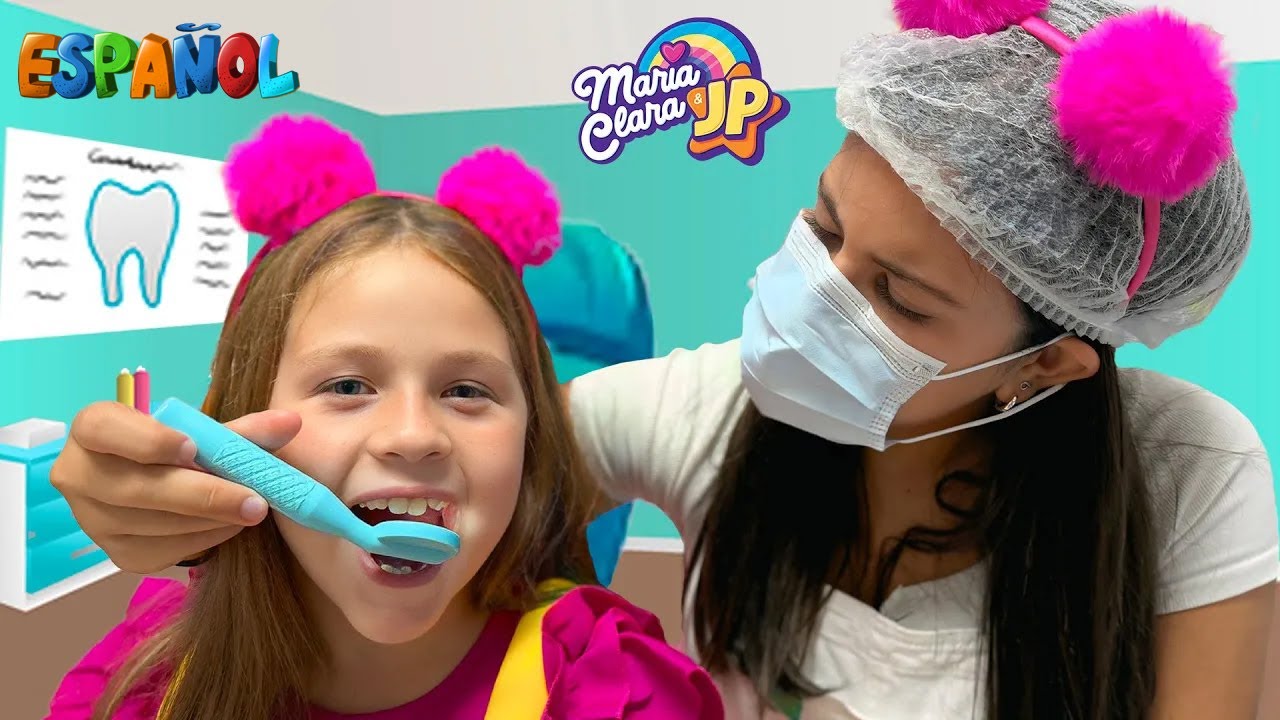 Maria Clara enseña cómo cuidar los dientes