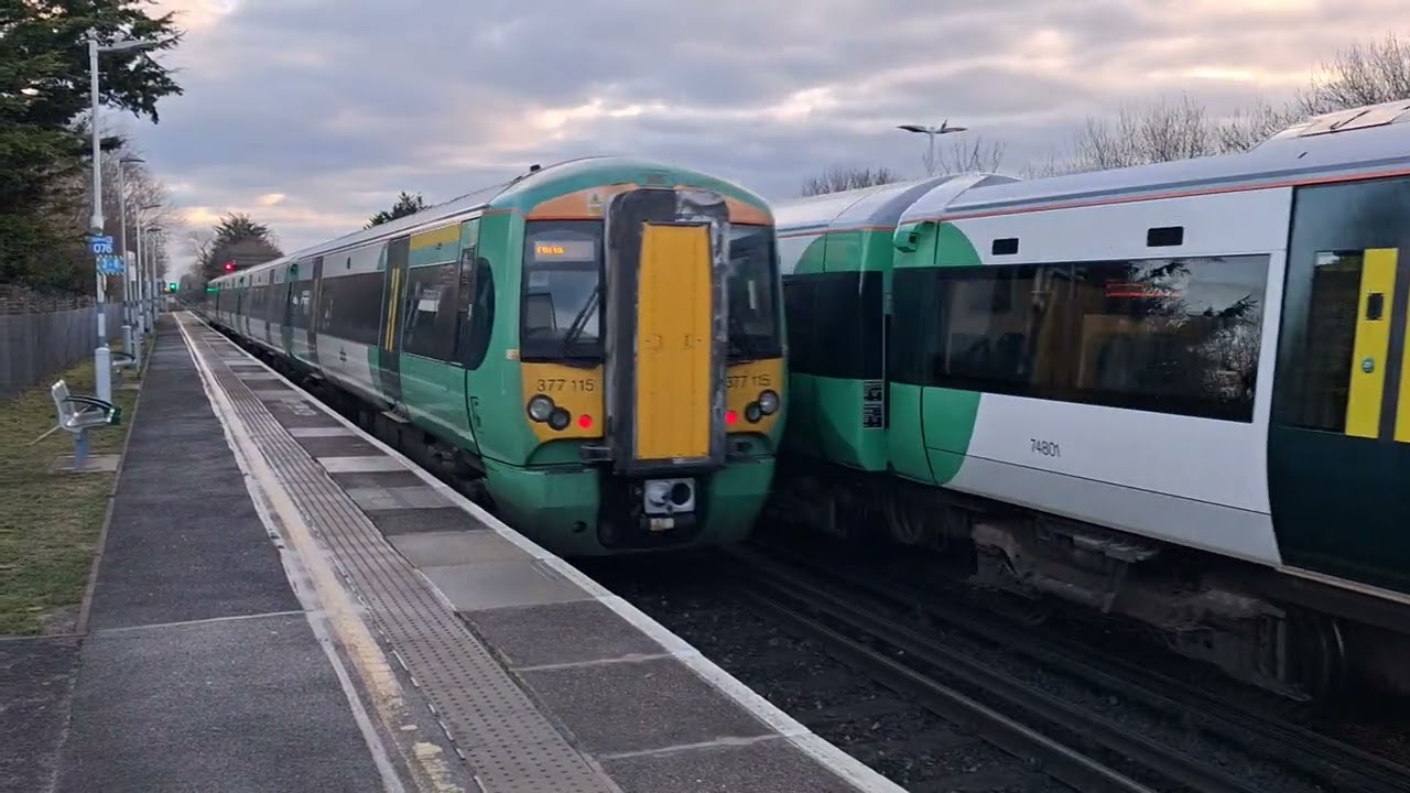 Southern Class 377 115 Electrostar Departing From Barnham The 2nd of January 2026 