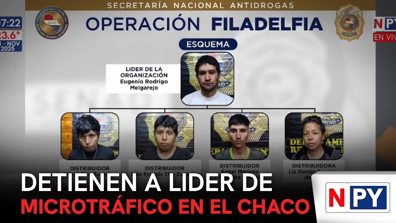 Detuvieron a líder de microtráfico en Filadelfia, Chaco