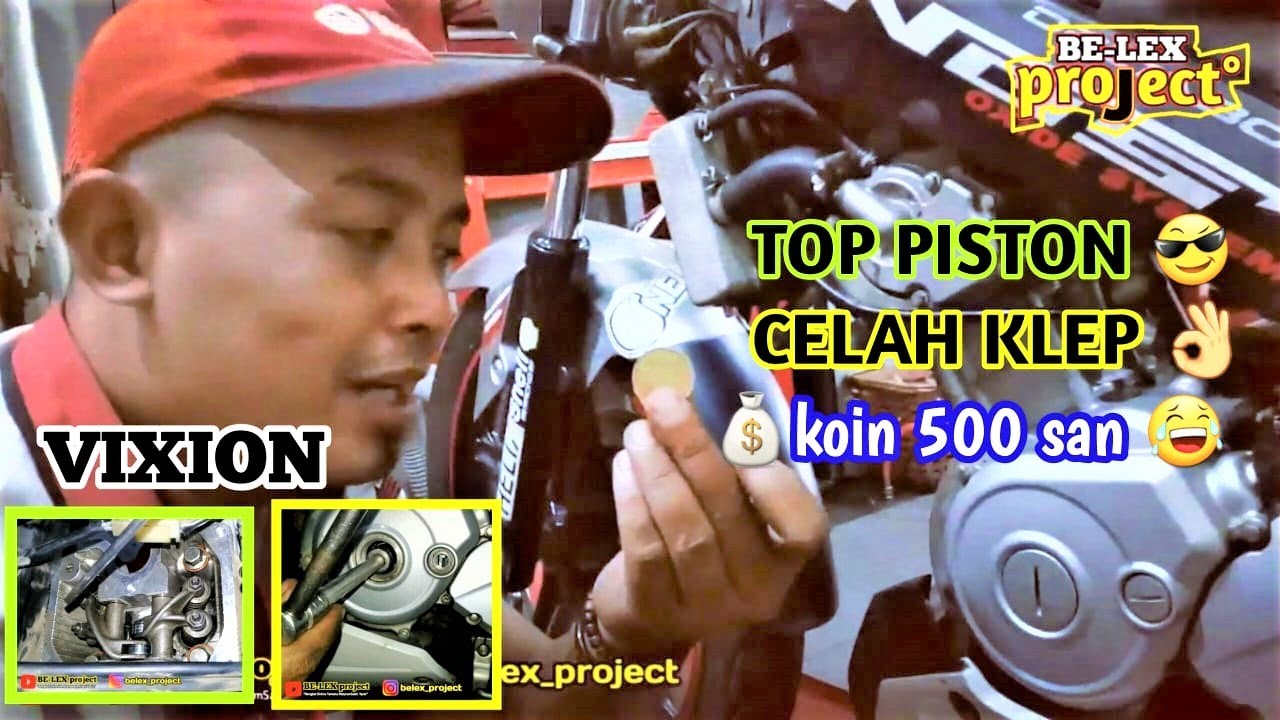 belajar ngetopin piston dan setel klep tanpa membongkar radiator di yamaha VIXION