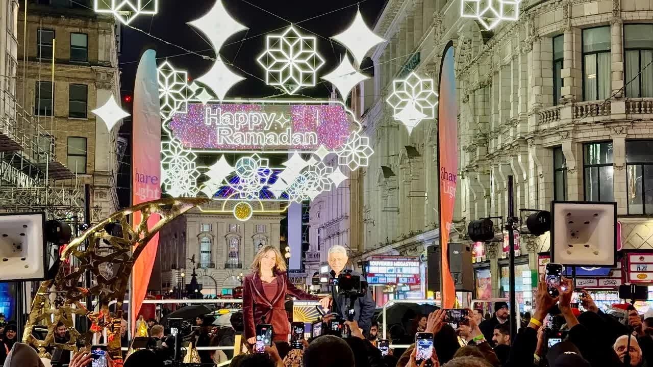 ENGLAND,  London Celebrates Ramadan 2026 🌙 West End Walking Tour in the Rain 4K HDR