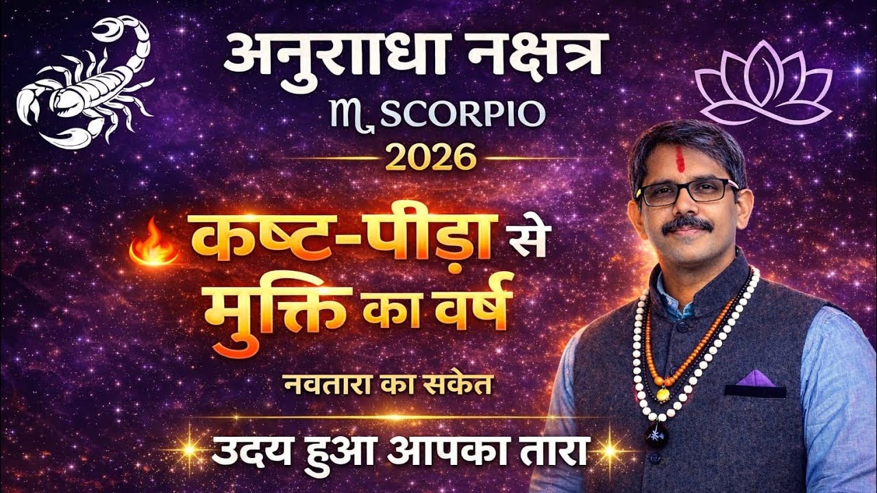 Anurdha nakshtr 2026 । वार्षिक नक्षत्र फल। अनुराधा के लाल 26 में करेंगे कमाल । मचेगा धमाल ।  