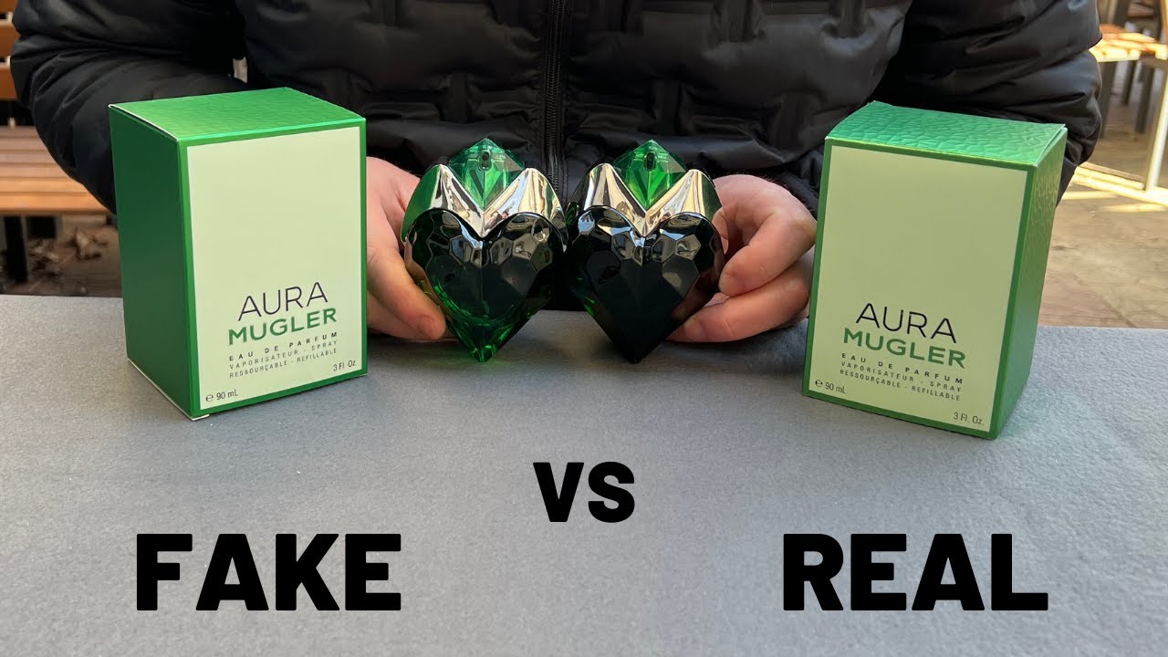 Fake vs Real Mugler Aura Perfume