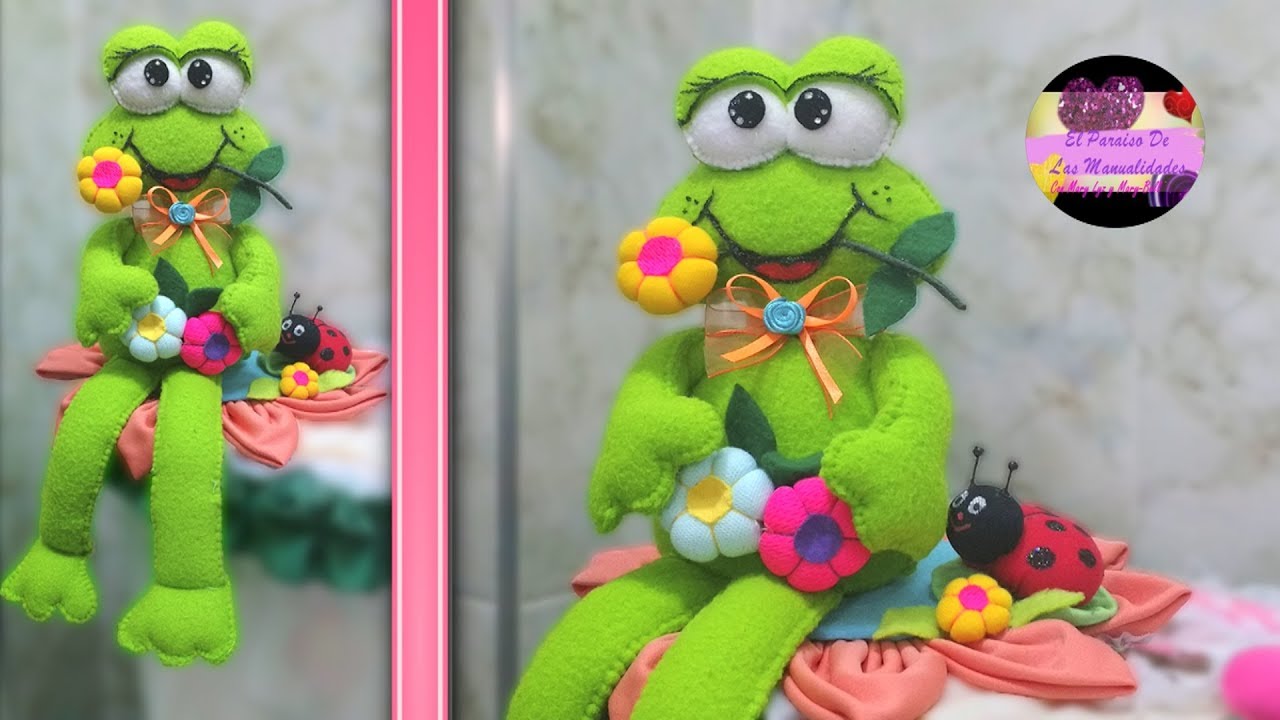 Ranita y mariquita para decorar el baño paso a paso (Moldes Gratis) | Galería de Creatividad