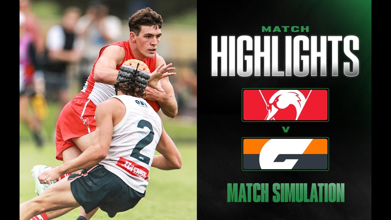 Sydney Swans v GWS Giants Highlights | Match Simulation, 2025 | AFL