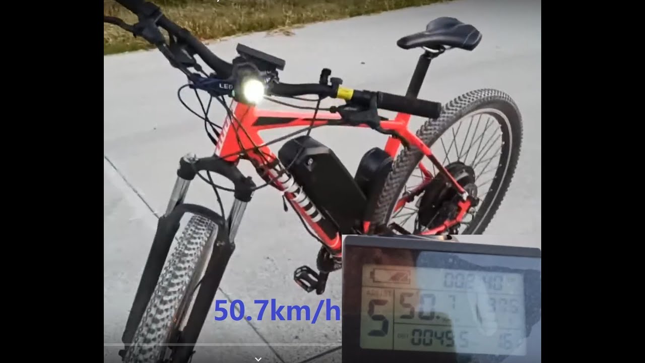 Rower elektryczny 50km/h 2100 W i baterii 17,4 Ah