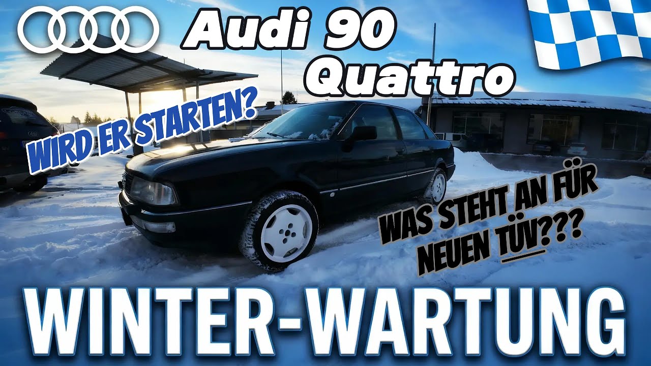 Wiederbelebung! AUDI 90 QUATTRO / WIRD ER STARTEN? WIE IST DER ZUSTAND? FRAGEN ÜBER FRAGEN...