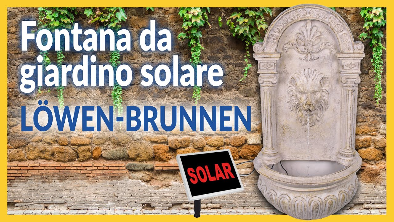 Fontana da giardino solare „Löwen-Brunnen“ - Italiano