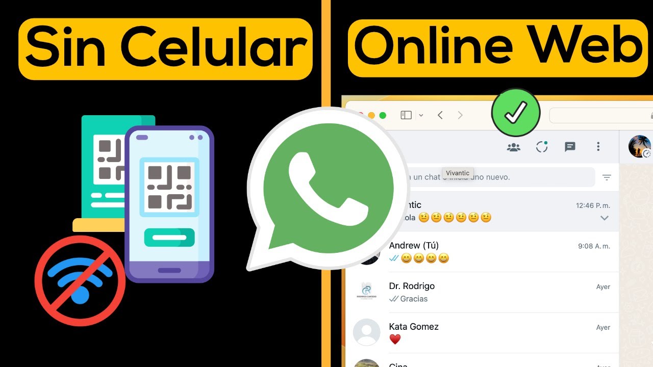 C&oacute;mo usar WhatsApp Web SIN CELULAR, Sin ESCANEAR C&oacute;digo QR + Trucos WhatsApp en PC
