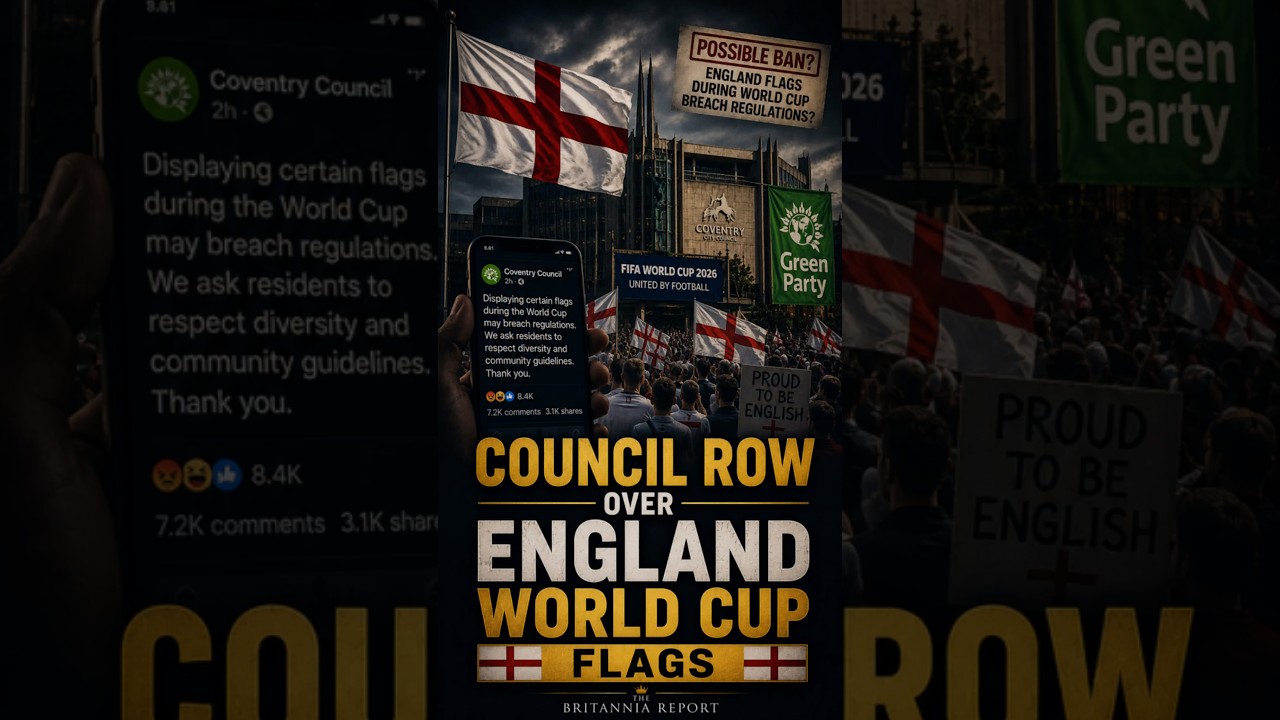 A council row has erupted over England flags #England #WorldCup #UKPolitics #BreakingNews #Politics