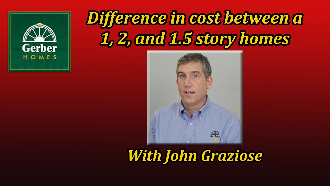 John Explains:  Difference in Cost in Building 1-, 2-, and 1.5-Story Homes