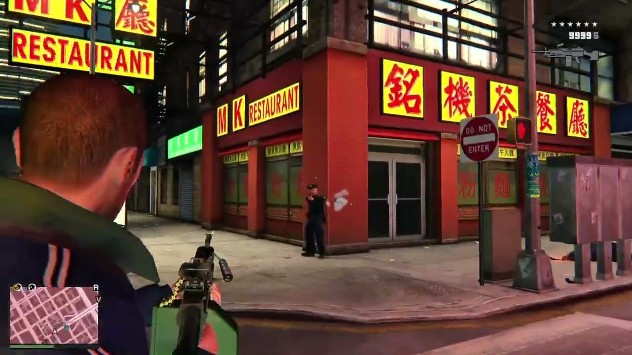 The Chinatown War Shootout -- MODDED GTA IV 2025 POLICE SHOOTOUT GAMEPLAY (Chinatown)