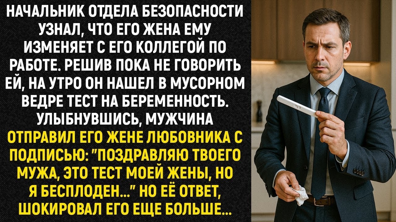 Начальник отдела безопасности узнал , что его жена ему изменяет с его коллегой по работе