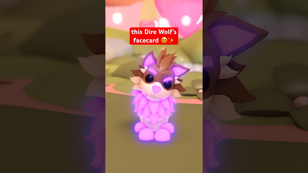 who's obsessed with the new Dire Wolf in Adopt Me? 😍 heart eyes all over #adoptme #roblox