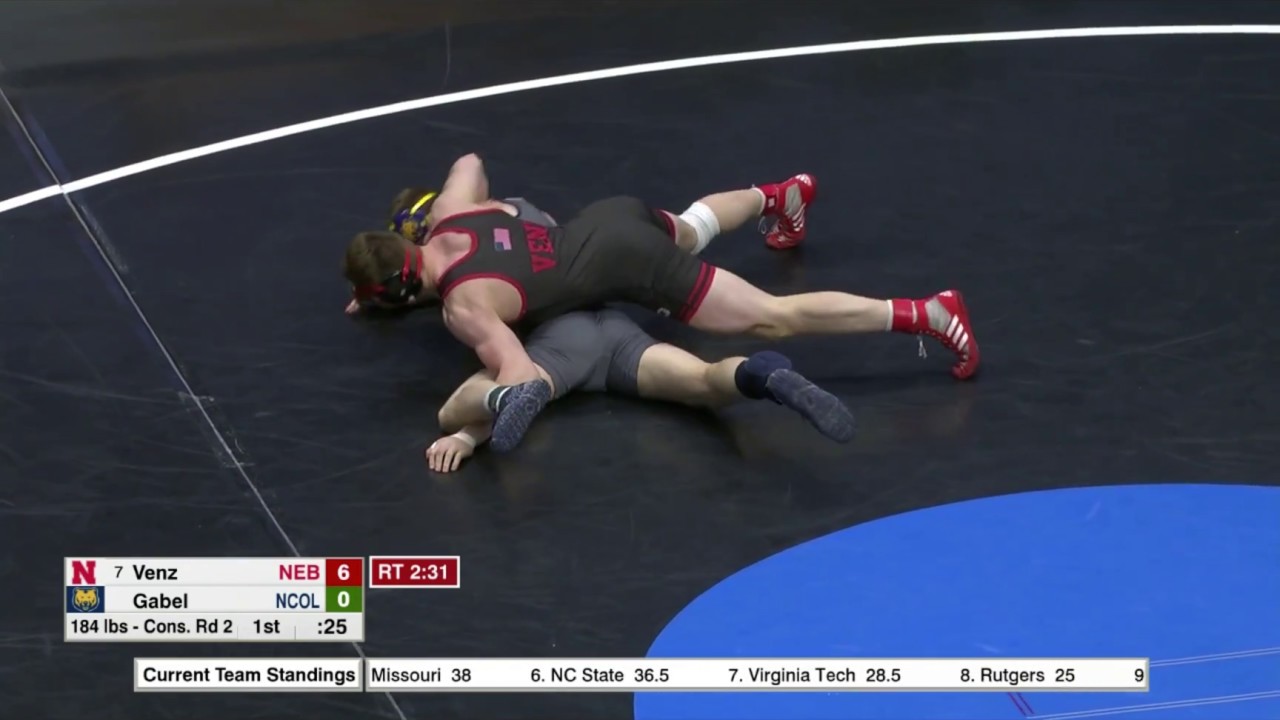 2018 NCAA Wrestling 184lbs: Taylor Venz (Nebraska) tech fall Dylan Gabel (Northern Colorado)