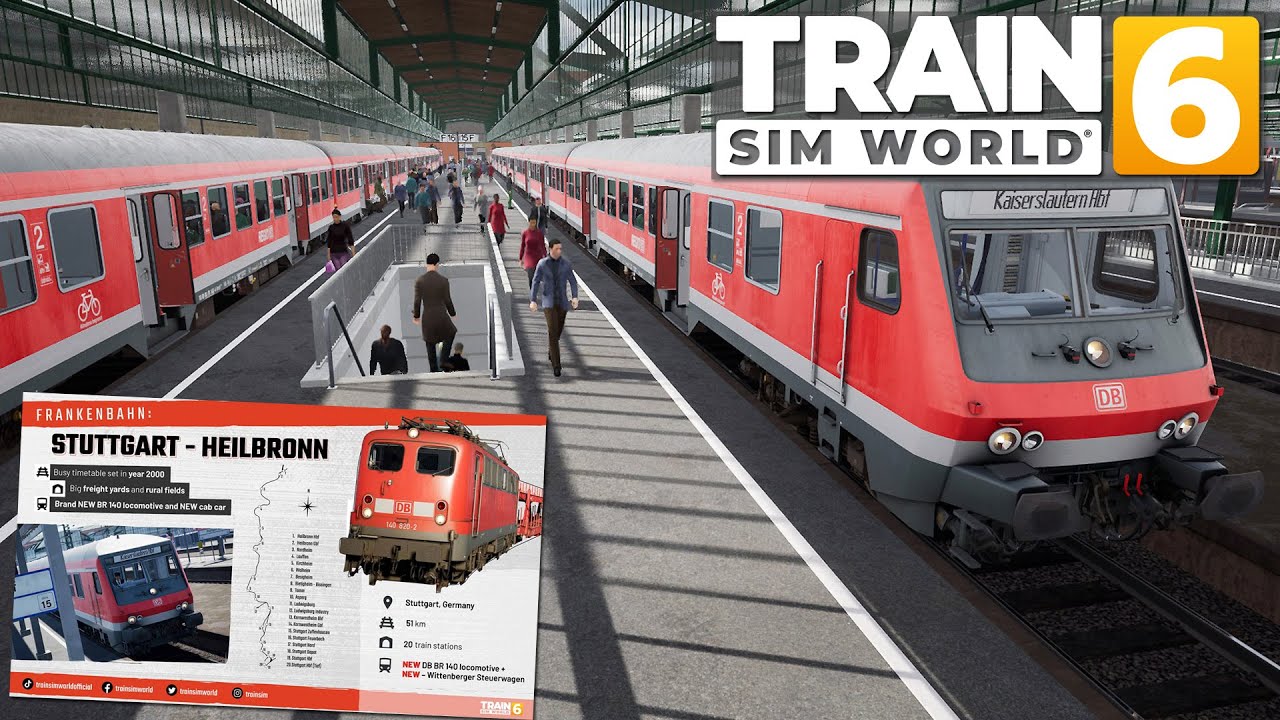 TSW 6 STUTTGART HEILBRONN | Neue deutsche Strecke FRANKENBAHN f&uuml;r Train Sim World 6 Gameplay