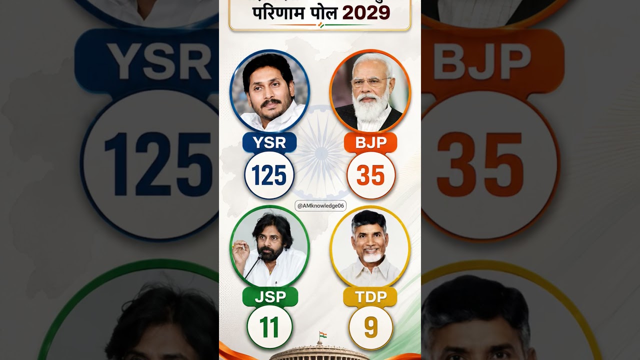 2029 Andhra Pradesh Election Opinion Poll 🔥 | YSR vs BJP vs JSP vs TDP | Kaun Banayega Sarkar?
