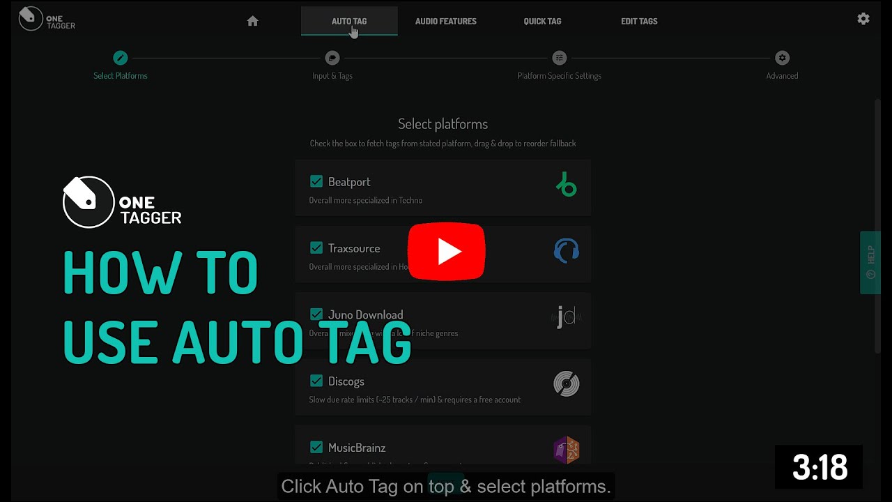 One Tagger - How to use Auto Tag