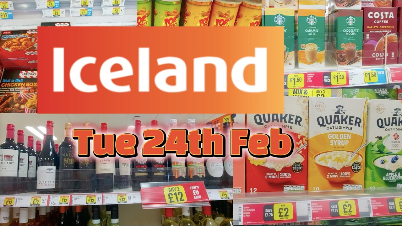 Iceland Food Store Offers & Bargains Tuesday 24th February Uk supermarket
