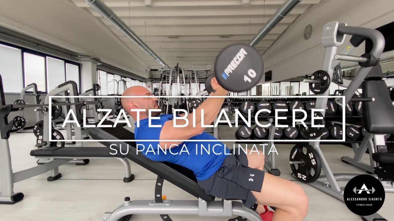 ALZATE BILANCERE SU PANCA INCLINATA