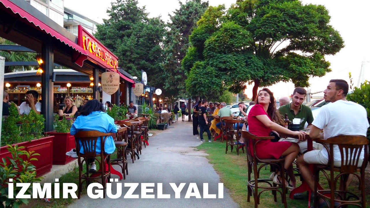 Izmir Walking Tour: Güzelyalı Neighborhood in Konak | Turkey Travel 2022 | 4K UHD 60fps