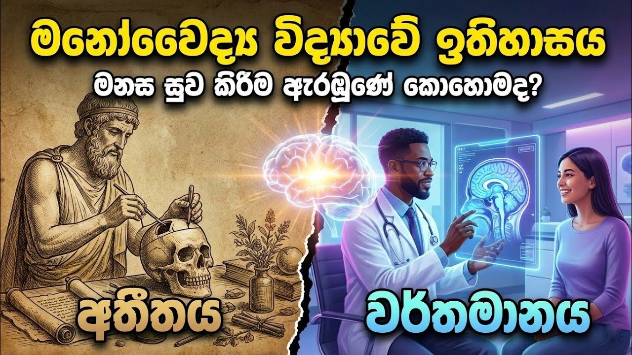 මනෝවෛද්‍යවේ ඉතිහාසය | මනස සුව කිරීම ආරම්භ වුනේ කොහොමද?