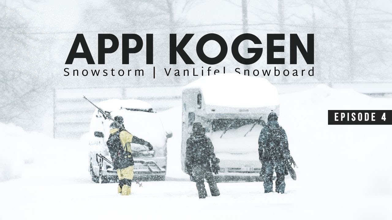 APPI KOGEN | -18°C Snowstorm At Japans Best Ski Resort #vanlife #車中泊