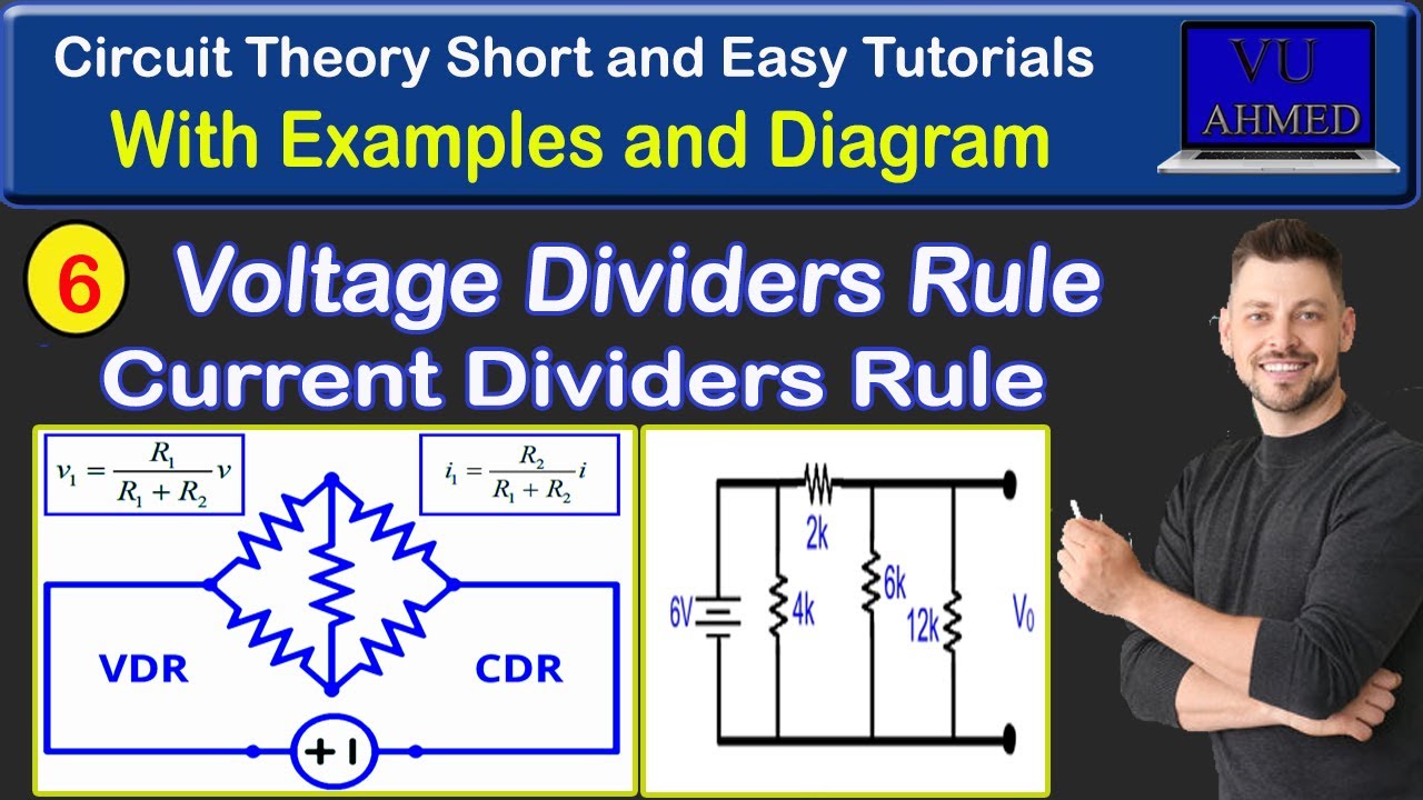 voltage divider rule | current divider rule | current divider rule in hindi | Phy301 lecture 7