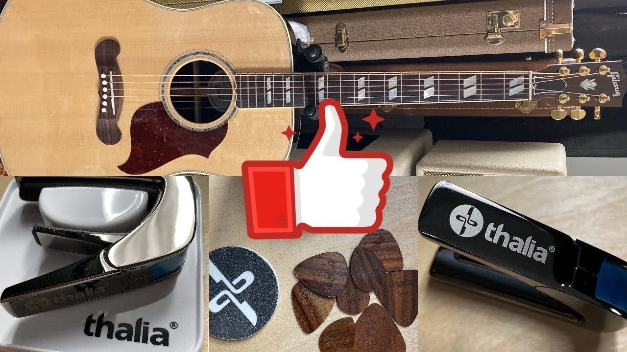Gibson Songwriter Acoustic- Thalia Capo and picks