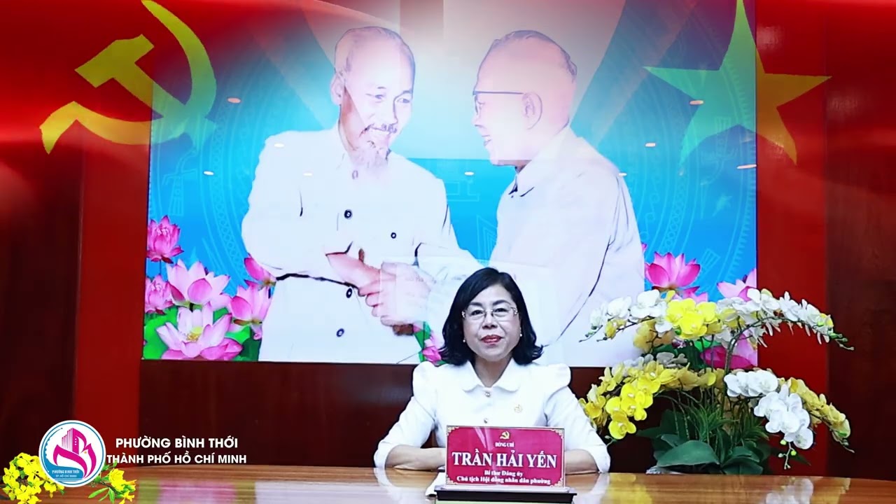 BÍ THƯ ĐẢNG ỦY PHƯỜNG BÌNH THỚI CHÚC TẾT